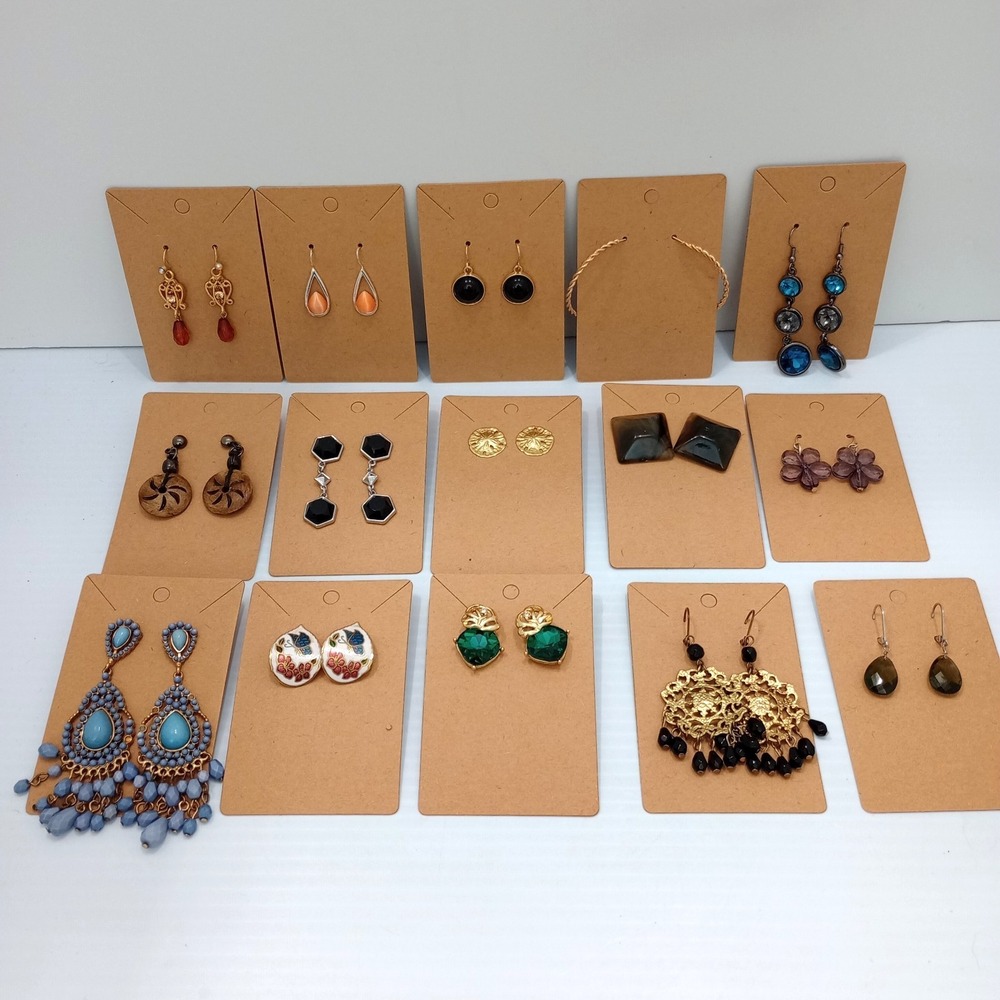 Lot‎ 15 Pairs Unbranded Pierced Earrings Mixed Styles Boho Fashion Jewelry